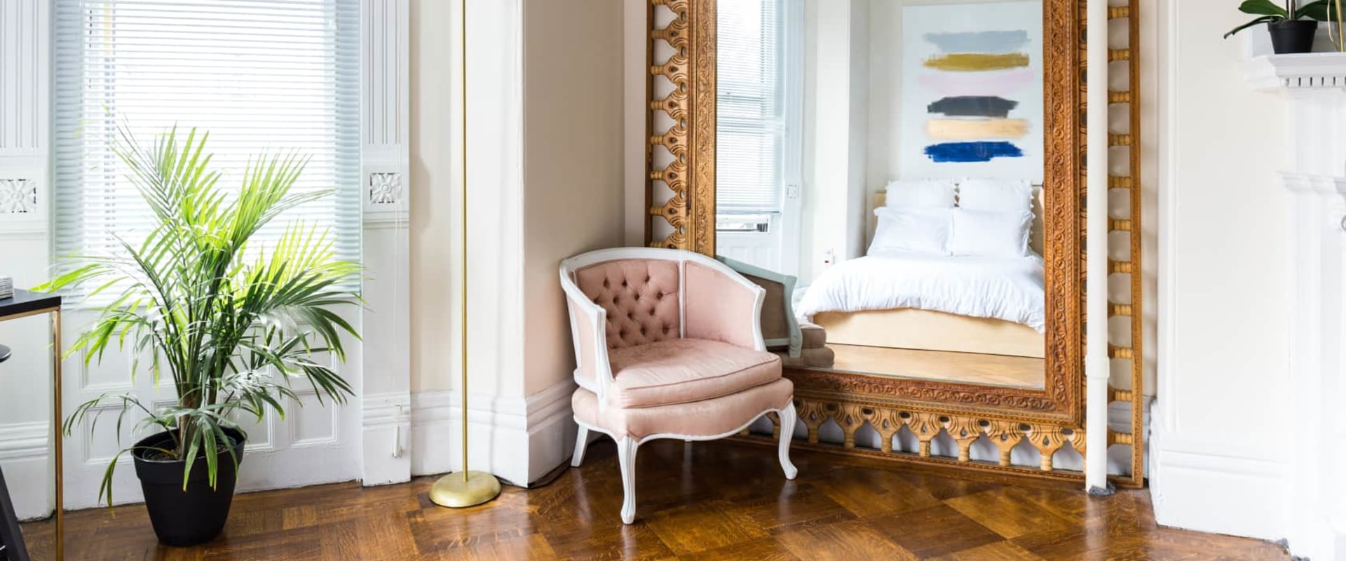 Using Mirrors to Reflect Natural Light in a Small Room